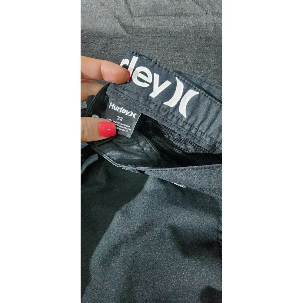 Hurley Men's Hybrid Shorts Quick Dry Polyester‎ Black size 32